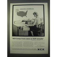 1963 NCR Compu-Tronic Ad - Consultants & Designers Inc