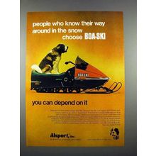 1972 Boa-Ski 140 Snowmobile Ad - People Who Know!