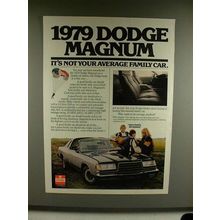 1979 Dodge Magnum Ad - Not Your Average Family Car