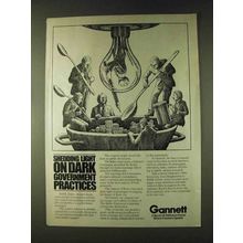 1979 Gannett Communications Ad - Dark Government