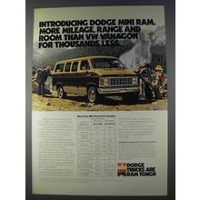 1981 Dodge Mini Ram Wagon 250 Ad - Range and Room