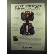 1989 Suzuki 4WD QuadRunner Ad - Our Underware
