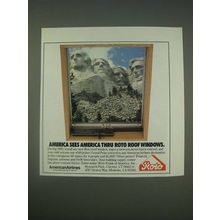 1989 Roto Roof Window Ad - America sees America thru Roto Roof Windows