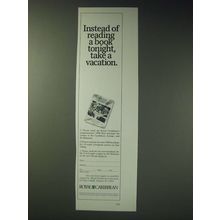 1989 Royal Caribbean Cruise Ad - Instead of reading a book tonight
