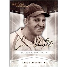 2005 Skybox Autographics Insigna Baseball Enos Slaughter #84 052/150