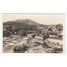 River Dee and Barber's Hill Llangollen RP Postcard Denbighshire 3132