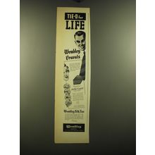 1938 Wembley Cravats Ad - Tie-D for Life