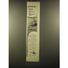 1953 Hiller 12-B Helicopter Ad - Introducing industry's newest.. Most advanced
