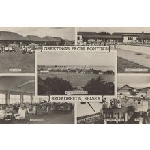 Pontins Broadreeds Selsey Swimming Pool Lawns Lobster Bar Postcard