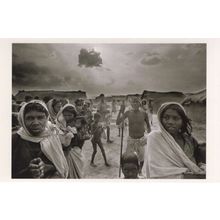 Clouds Of Poverty Street Beggars Bihar India Award Postcard