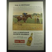 1952 Early Times Bourbon Advertisement - Clocking at Daybreak by John Clymer