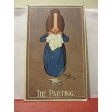 THE PARTING .. HUMOUR used antique postcard, Regent Series.. =