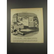 1956 Bigelow Carpet Advertisement - cartoon by Ted Key