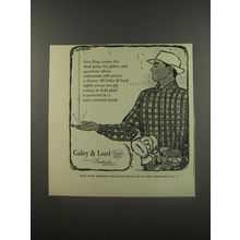 1956 Galey & Lord Zero King Jacket Ad - Zero King creates the ideal jacket