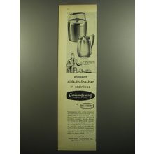 1960 West Bend Contemporary Ice Butler and Serving Pitcher Advertisement