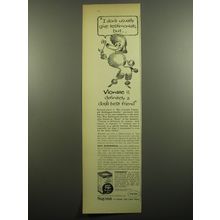 1960 Squibb Vionate Advertisement - I don't usually give testimonials, but