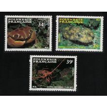 Fr. Polynesia Crabs Crustaceans 3v 1987 MNH SG#501-503