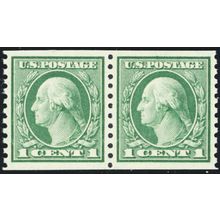 452, Mint XF/Sup NH 1¢ Coil Pair - With Graded 95 PSE Certificate - Stuart Katz