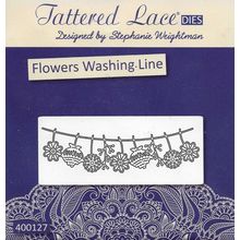 Tattered Lace. Flowers Washing Line Die. Die Cutting Cardmaking Scrapbooking