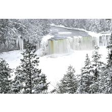Tahquamenon Falls in Winter, Michigan Poster Canvas Movie Film Print A0 A1 A2 A3