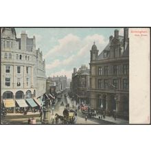 New Street, Birmingham, 1907 - Peacock Postcard