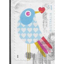 AUS 2018 $1.00 (S/A) 'WITH LOVE' (ON PAPER) FINE USED (EBID64-168)