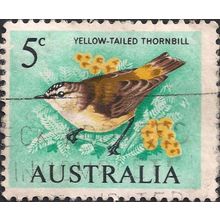 AUSTRALIA, BIRDS, Yellow tailed thornbill, green 1966, 5c