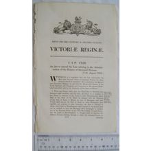 1854 Act of Parliament: administration estates deceased persons