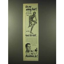 1948 Absorbine Jr. Ad - Oh, My Aching Feet!