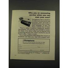 1974 Dictaphone Ansafone Telephone Answering Systems Ad