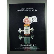 1982 Canadian Club Whisky Ad - Only the Best Will Do