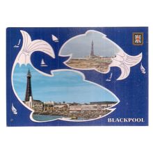 BLACKPOOL, LANCASHIRE. MULTIVIEW.. unused vintage postcard =