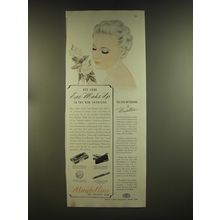 1939 Maybelline Eye Make-up Ad - Key your eye make-up to the new fashions