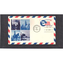 FDC UXC5 11c Flag (No Cachet-U/A) CV39713