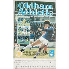 1981 programme Oldham Athletic v. Newcastle United