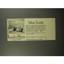 1953 Hammacher Schlemmer Deluxe Scrabble Game Advertisement