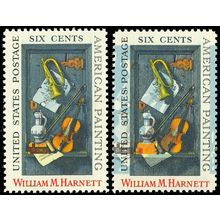 1386, MNH 6c American Painting - HUGE BLUE COLOR SHIFT MAJOR ERROR - Stuart Katz