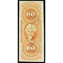 R64a, Used Superb 60¢ Revenue Imperforate Stamp A GEM - Stuart Katz