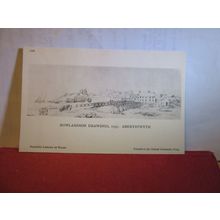 ABERYSTWYTH, ROWLANDSON DRAWINGS unused postcard by National Library of Wales =