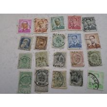 Belgium Stamps. a selection of 20 different stamps