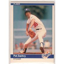 1984 Fleer baseball card #118 Pat Zachry - Dodgers