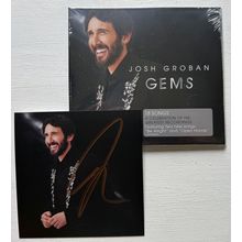 Josh Groban Autographed "Gems" Music CD Insert With Complete CD