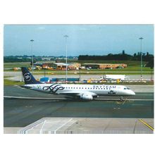 EMBRAER 190 AIRCRAFT KLM /SKYTEAM. CARD NO W160