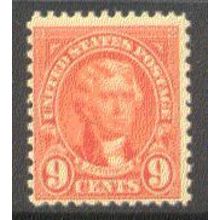 641 9c Thomas Jefferson Average Plus MNH Q1853