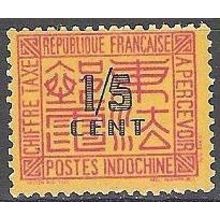 Indochine 1931 Michel Taxe 57 Neuf ** Cote (2006) 0.50 € Chiffre au milieu
