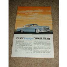 1956 Chrysler Windsor Newport Car Ad, NICE!!!