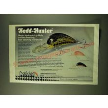 1978 James Heddon's Sons Hedd-Hunter Lures Ad - Magic Hydronic Lip Hole