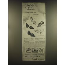 1939 Daniel Green Slippers Advertisement - Vestal, Ruffie, Ace, Ripple and Joli