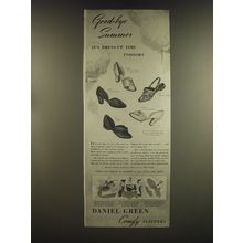 1939 Daniel Green Slippers Advertisement - Vestal, Ruffie, Ace, Ripple and Joli