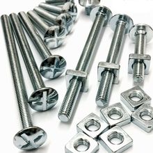 M8 / 8mm ZINC ROOFING BOLTS SQUARE NUTS CROSS SLOTTED MUSHROOM HEAD ROOF BOLT